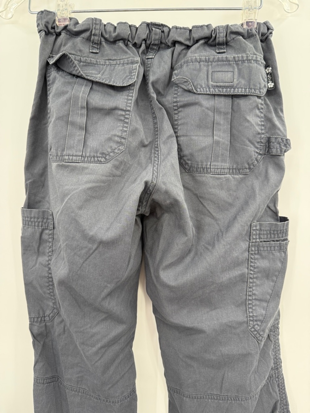 koi Lindsey Women's 7-Pocket Low-Rise Scrub Pants Size XS Petite Gray - Picture 6 of 11